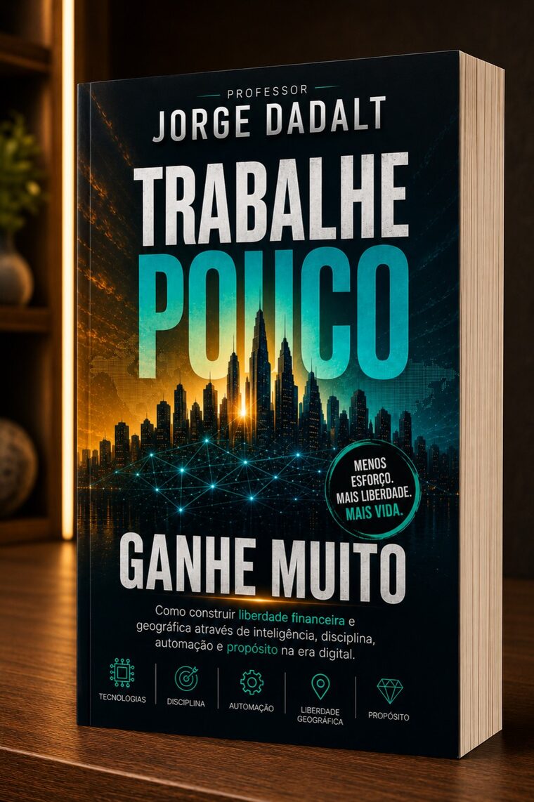 Capa do livro Trabalhe Pouco, Ganhe Muito, do professor Jorge Dadalt